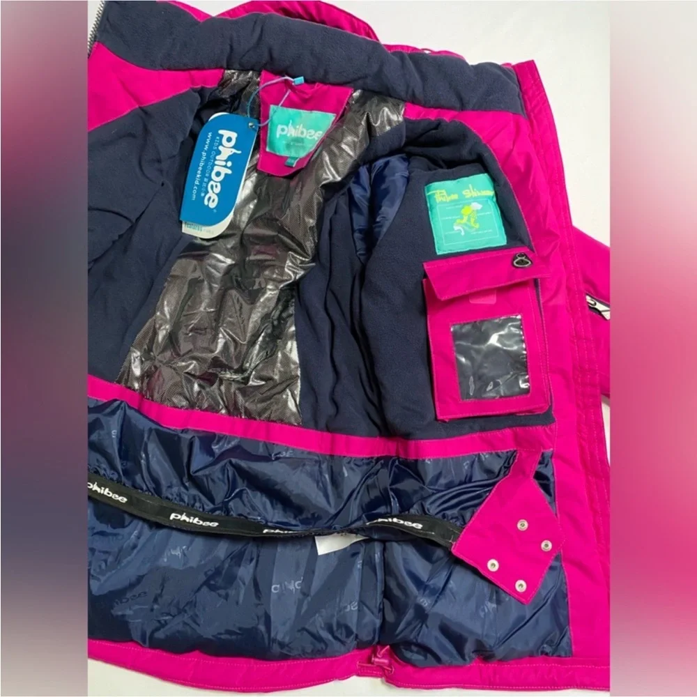 PHIBEE Girl’s Coat Winter Sportswear Snowboard Ski Jacket Pink New size 14